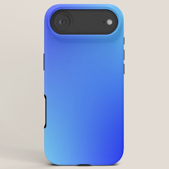 16 Blue Gradient 220506 Aura Ombre Valourine Digital Minimalist Art iPhone Case
