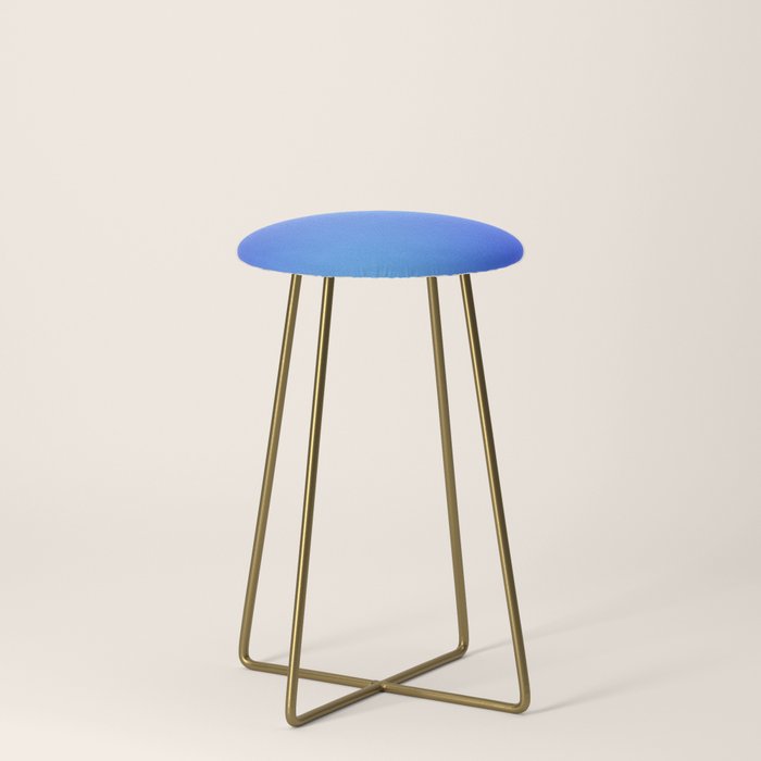 16 Blue Gradient 220506 Aura Ombre Valourine Digital Minimalist Art Stool