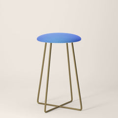 16 Blue Gradient 220506 Aura Ombre Valourine Digital Minimalist Art Stool