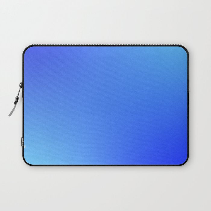 16 Blue Gradient 220506 Aura Ombre Valourine Digital Minimalist Art Laptop Sleeve