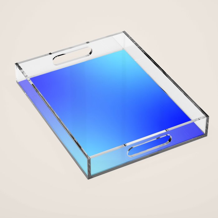 16 Blue Gradient 220506 Aura Ombre Valourine Digital Minimalist Art Acrylic Tray
