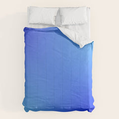 16 Blue Gradient 220506 Aura Ombre Valourine Digital Minimalist Art Comforter