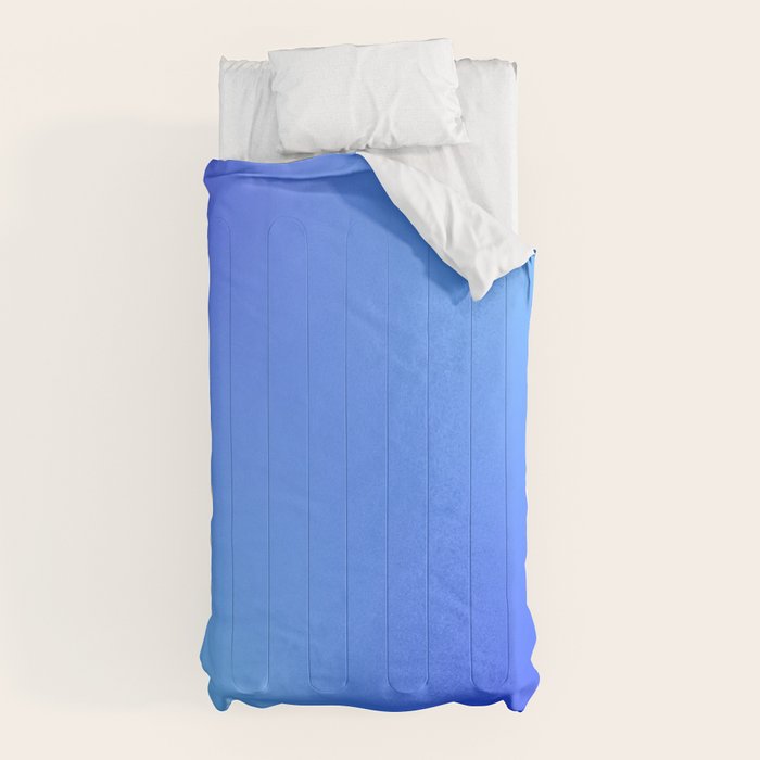 16 Blue Gradient 220506 Aura Ombre Valourine Digital Minimalist Art Comforter