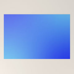 16 Blue Gradient 220506 Aura Ombre Valourine Digital Minimalist Art Welcome Mat