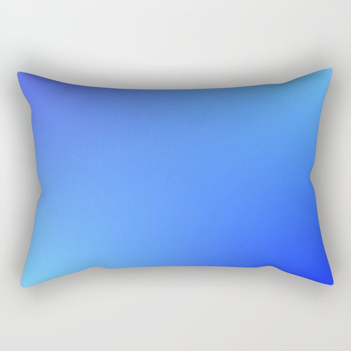 16 Blue Gradient 220506 Aura Ombre Valourine Digital Minimalist Art Rectangular Pillow