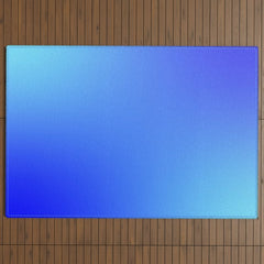 16 Blue Gradient 220506 Aura Ombre Valourine Digital Minimalist Art Outdoor Rug