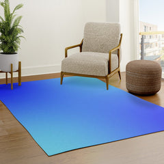 16 Blue Gradient 220506 Aura Ombre Valourine Digital Minimalist Art Rug