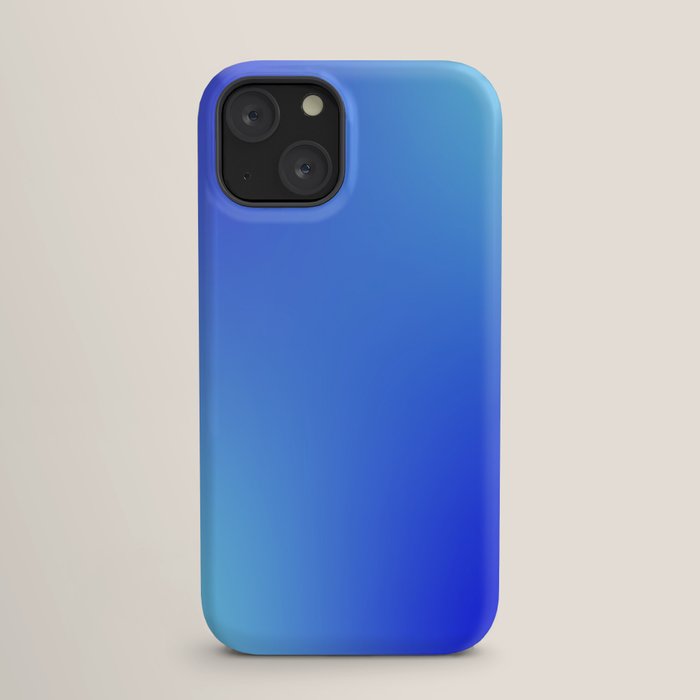 16 Blue Gradient 220506 Aura Ombre Valourine Digital Minimalist Art iPhone Case