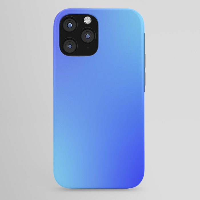 16 Blue Gradient 220506 Aura Ombre Valourine Digital Minimalist Art iPhone Case