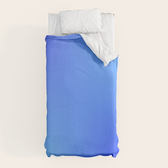 16 Blue Gradient 220506 Aura Ombre Valourine Digital Minimalist Art Duvet Cover