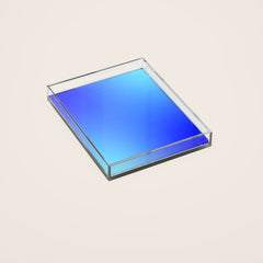 16 Blue Gradient 220506 Aura Ombre Valourine Digital Minimalist Art Acrylic Tray