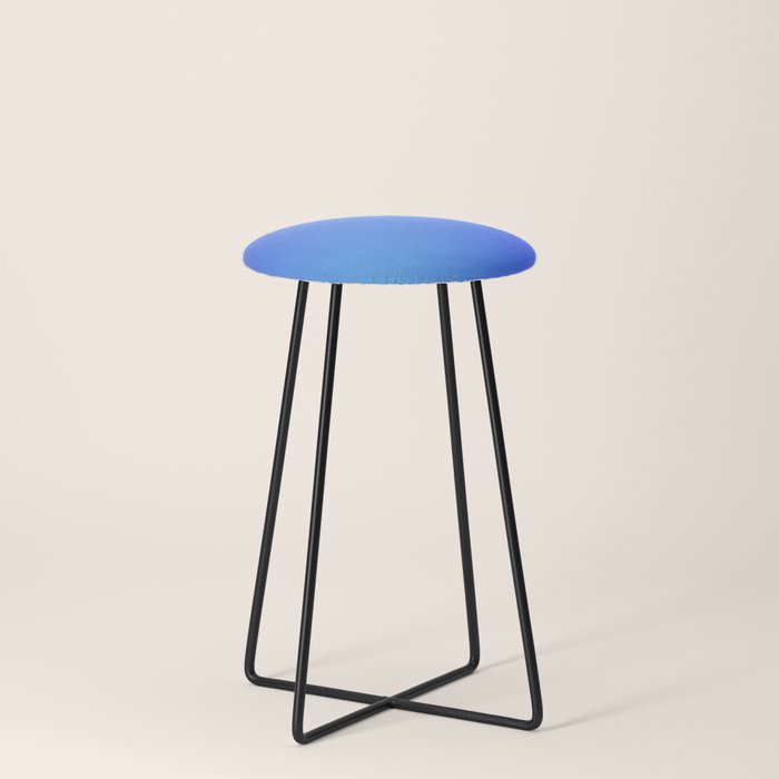 16 Blue Gradient 220506 Aura Ombre Valourine Digital Minimalist Art Stool