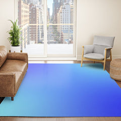16 Blue Gradient 220506 Aura Ombre Valourine Digital Minimalist Art Rug