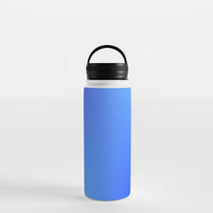16 Blue Gradient 220506 Aura Ombre Valourine Digital Minimalist Art Water Bottle
