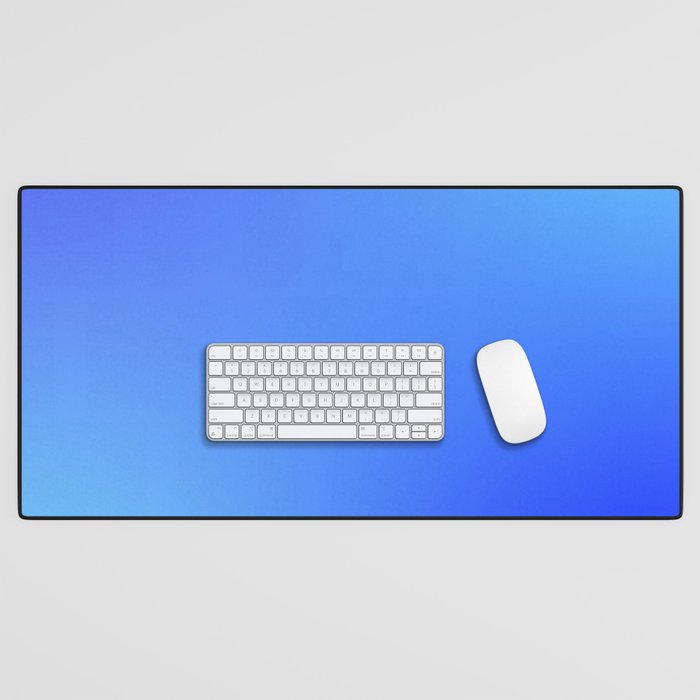 16 Blue Gradient 220506 Aura Ombre Valourine Digital Minimalist Art Desk Mat