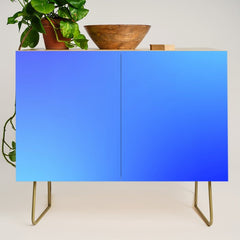 16 Blue Gradient 220506 Aura Ombre Valourine Digital Minimalist Art Credenza