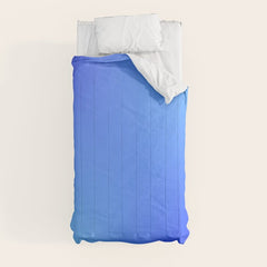 16 Blue Gradient 220506 Aura Ombre Valourine Digital Minimalist Art Comforter