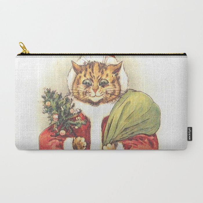 Father Christmas Cat' by Louis Wain Carry All Pouch