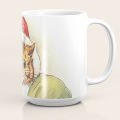 Father Christmas Cat' by Louis Wain Coffee Mug