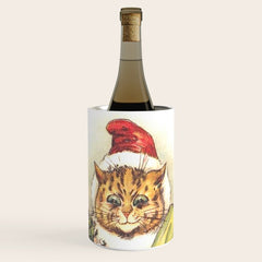 Father Christmas Cat' by Louis Wain Wine Chiller