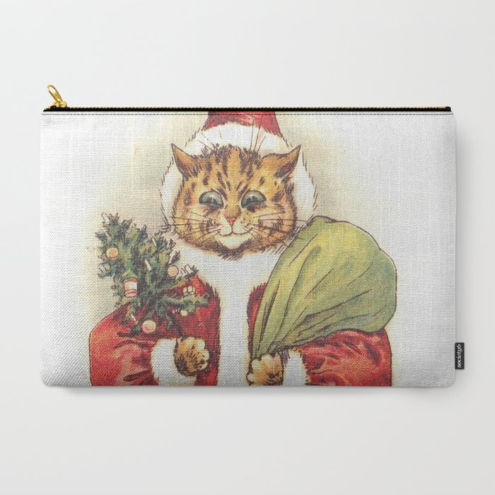 Father Christmas Cat' by Louis Wain Carry All Pouch