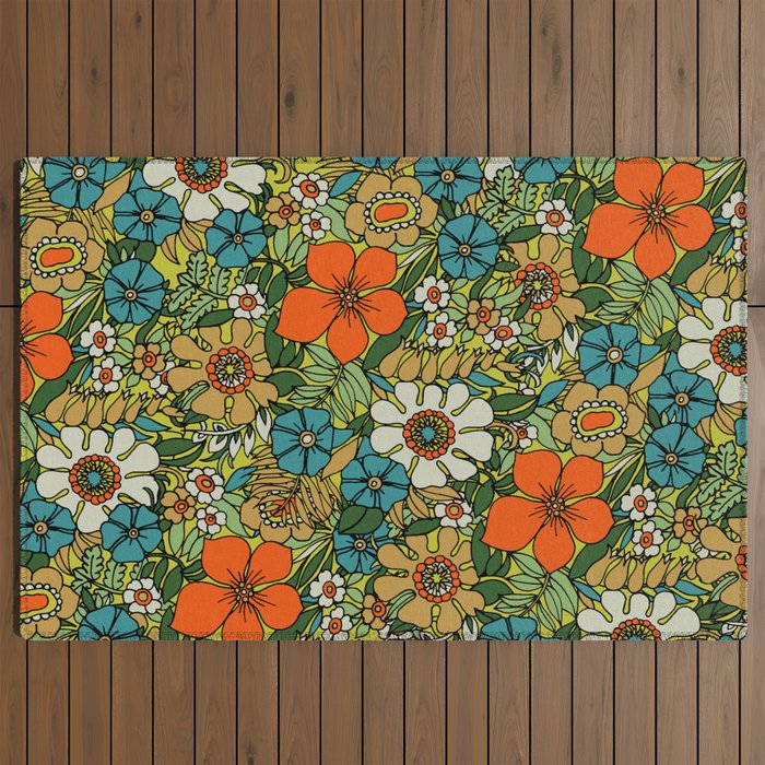 70s Plate Outdoor Rug