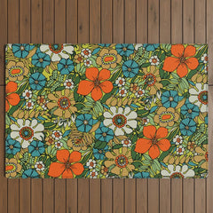 70s Plate Outdoor Rug