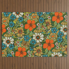 70s Plate Outdoor Rug