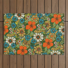 70s Plate Outdoor Rug