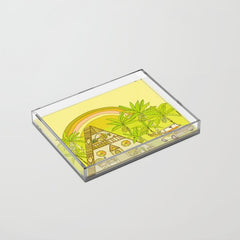 a frame simple living // banana pancakes // retro surf art by surfy birdy Acrylic Tray