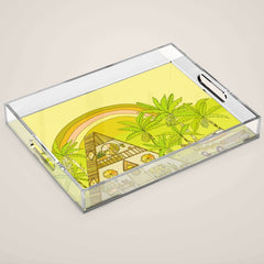a frame simple living // banana pancakes // retro surf art by surfy birdy Acrylic Tray