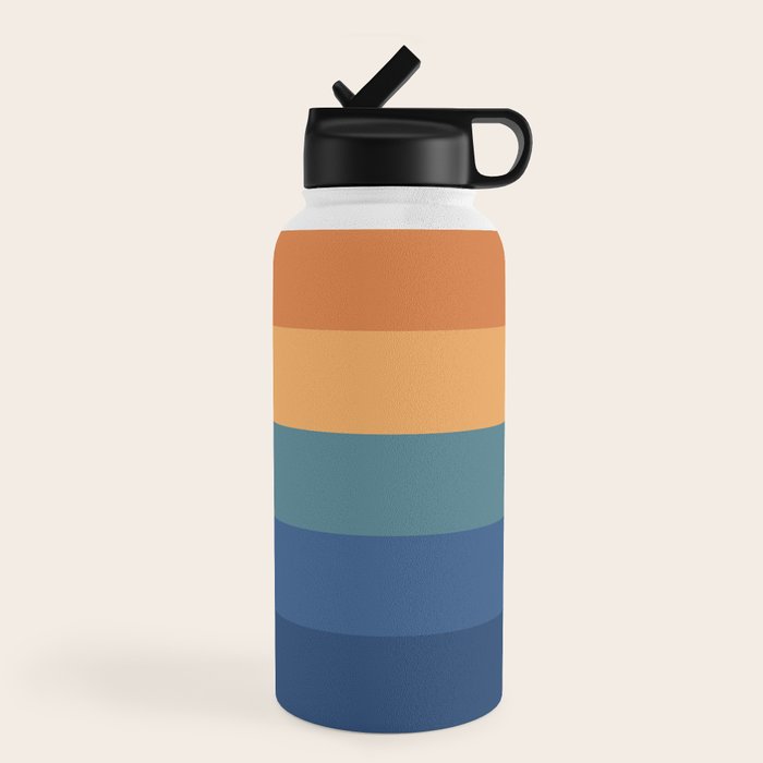 70's Retro Sunset Water Bottle