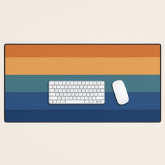 70's Retro Sunset Desk Mat