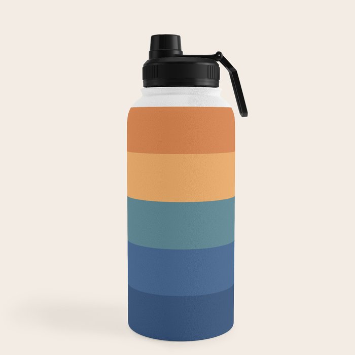 70's Retro Sunset Water Bottle