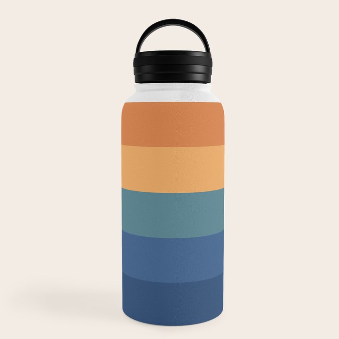 70's Retro Sunset Water Bottle