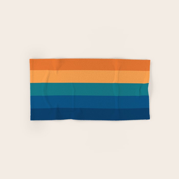 70's Retro Sunset Bath Towel