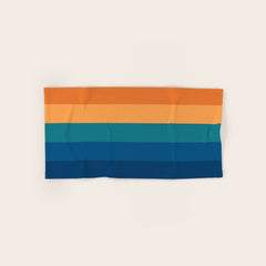 70's Retro Sunset Bath Towel