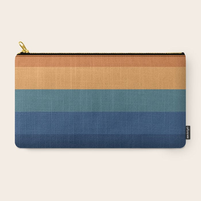 70's Retro Sunset Carry All Pouch