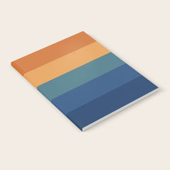70's Retro Sunset Notebook