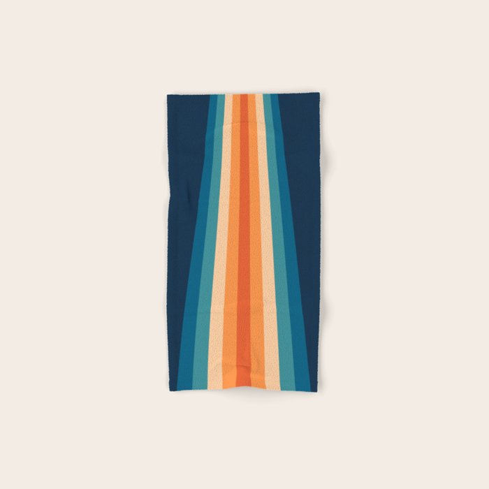 70's Retro Stripes Bath Towel