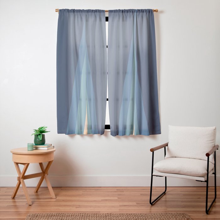 70's Retro Stripes Window Curtain