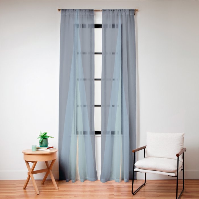 70's Retro Stripes Window Curtain