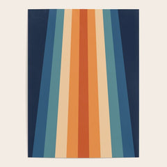 70's Retro Stripes Poster