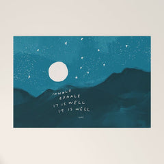 "Inhale Exhale It is Well It Is Well" Welcome Mat