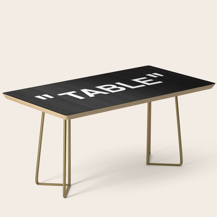 " Art " (Negative) Coffee Table