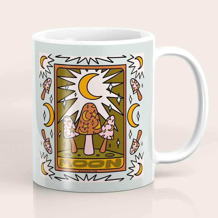 18. Moon Tarot Mushroom Coffee Mug