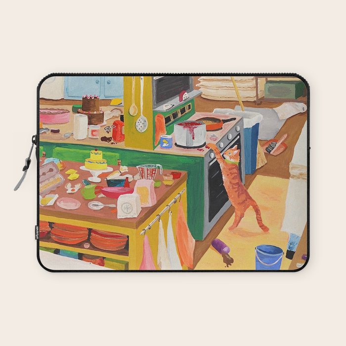 A Cat in the Kitchen Laptop Sleeve