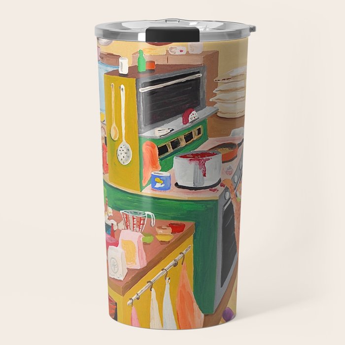 A Cat in the Kitchen Travel Mug