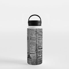 A Book Lover's Dream - Cincinnati Public Library black and white photographs / black and white photo Water Bottle