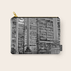 A Book Lover's Dream - Cincinnati Public Library black and white photographs / black and white photo Carry All Pouch